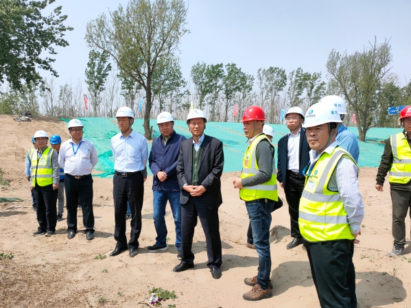公司領導檢查永定河綜合治理廊坊段在建工程