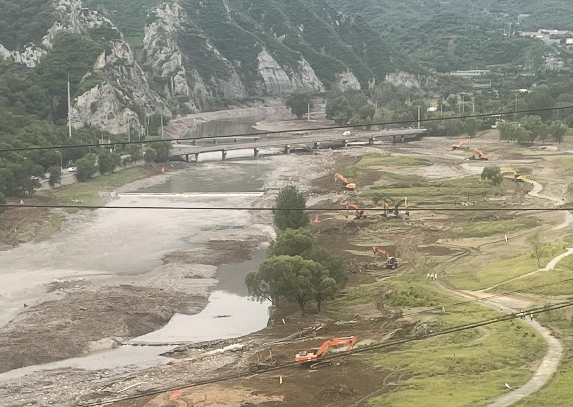 一線傳真 | 野溪橋至陳家莊橋區域1200米河道清理接近尾聲