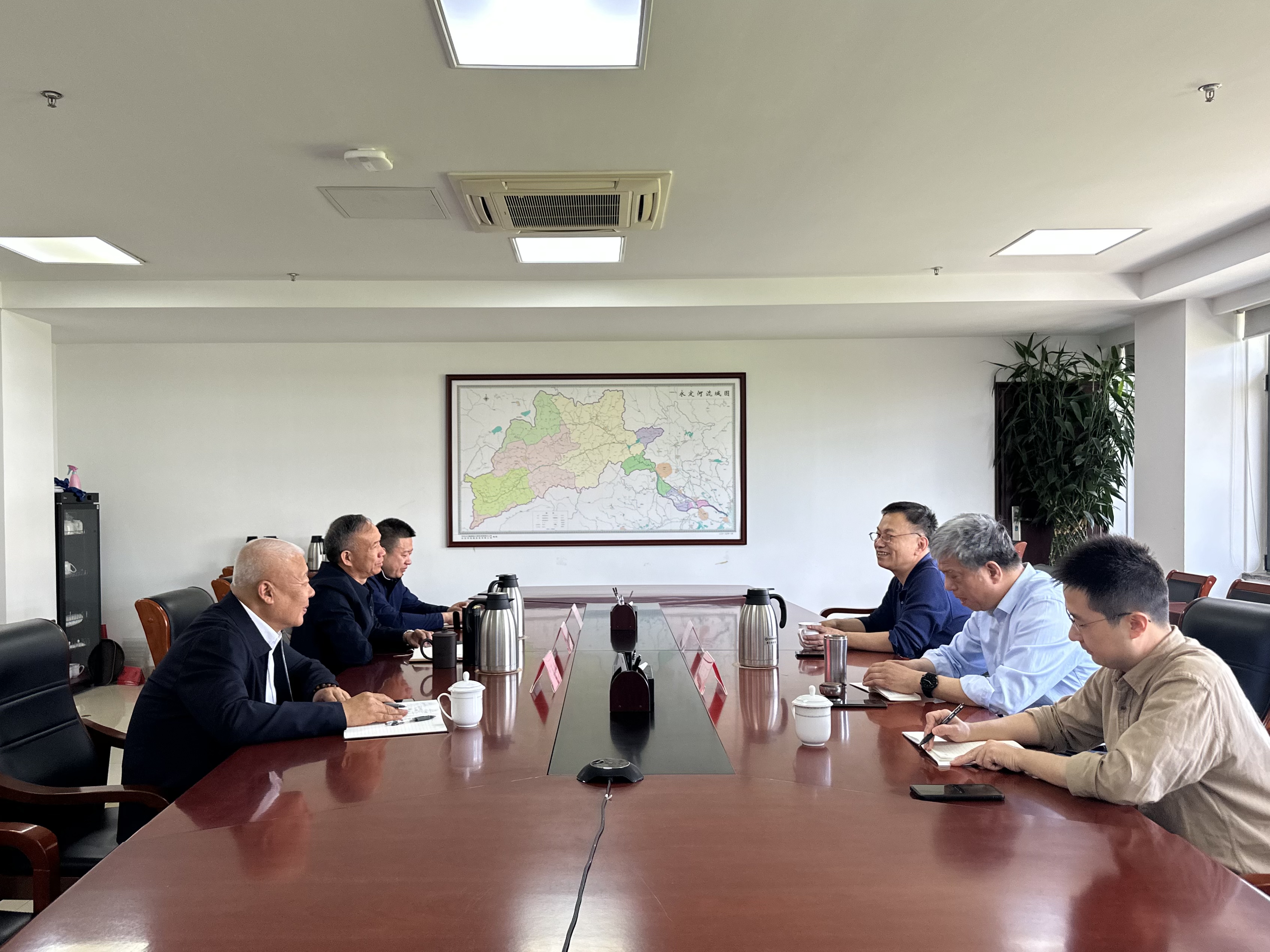 北京市永定河綜合治理與生態修復領導小組辦公室到公司調研座談