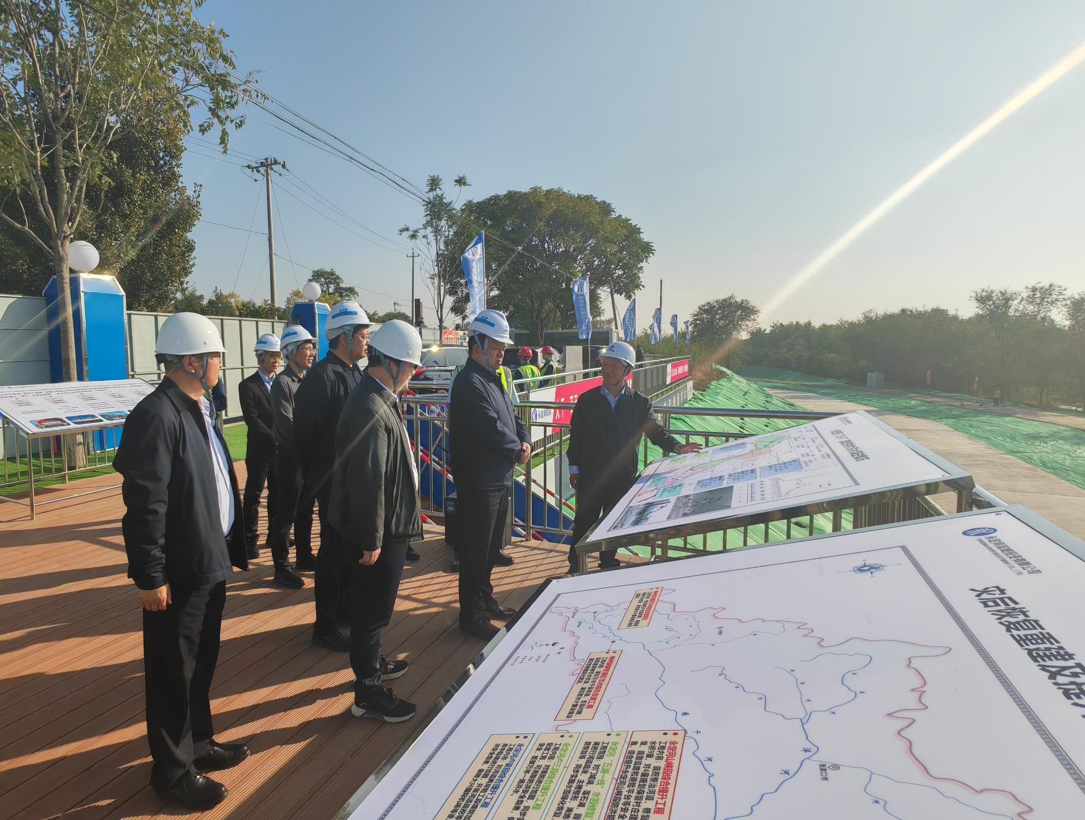 中交集團領導到永定河北京段調研