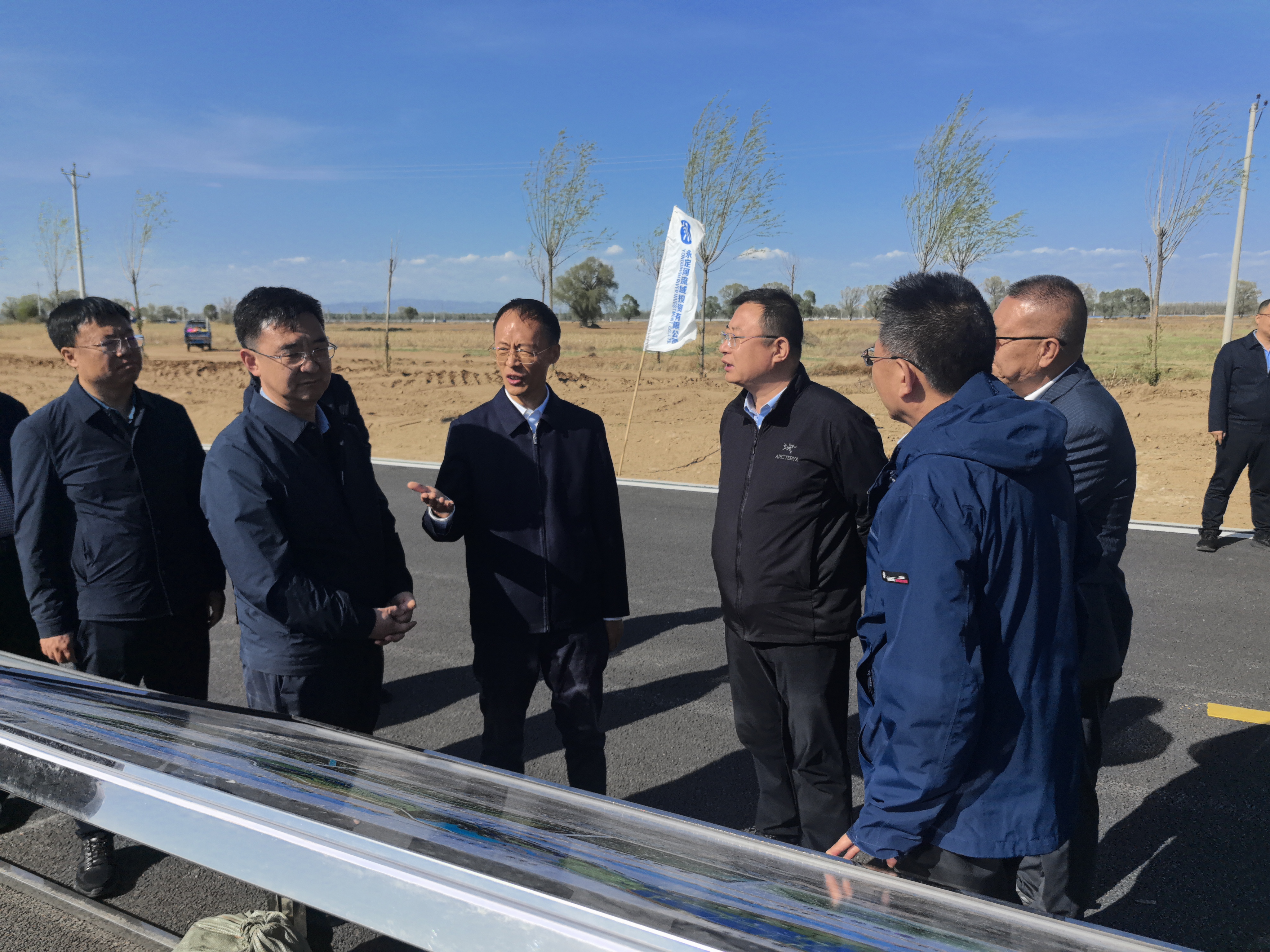 大同市政府調研御河下游生態修復工程