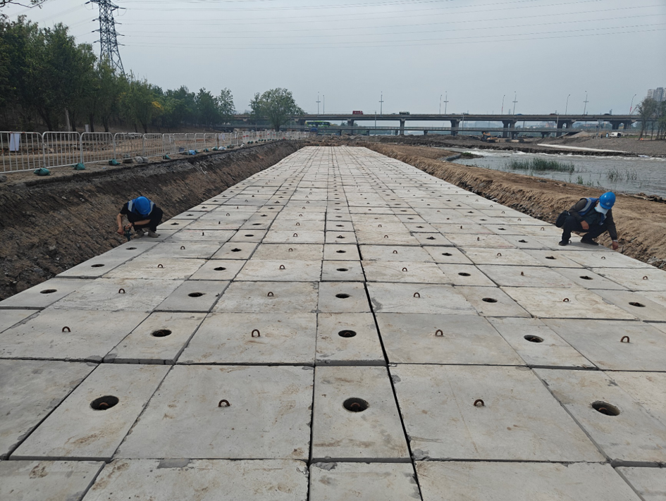 永定河盧三段綜合提升工程第三標段 備塌體分部工程通過驗收
